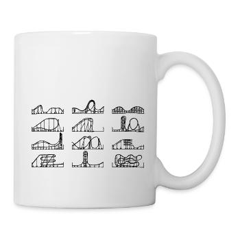 Rollercoaster Love - Tasse - Weiß - Rechts