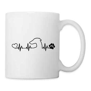 GALGO ESPANOL Heartbeat - Tasse - Weiß - Rechts