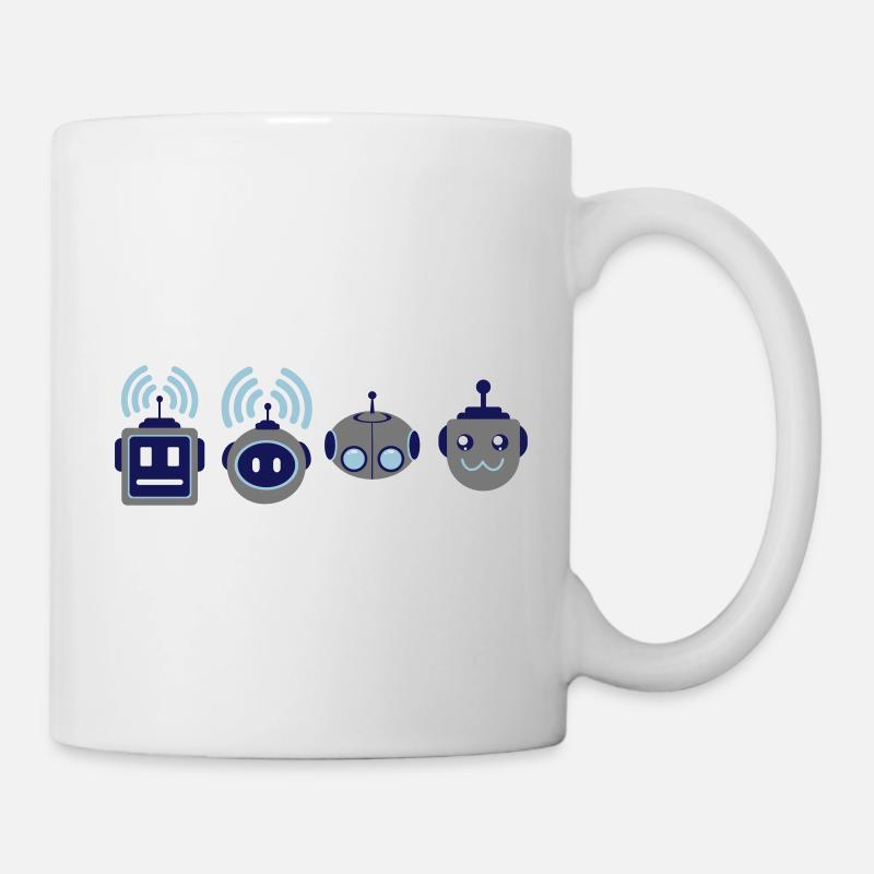 Les geeks du robot - Mug blanc - blanc