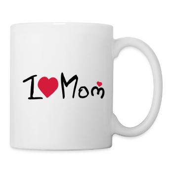 Maman de coeur, je - Mug blanc - blanc - Droite