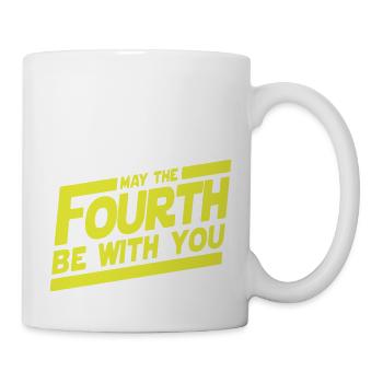 May The 4th Fourth - Tasse - Weiß - Rechts