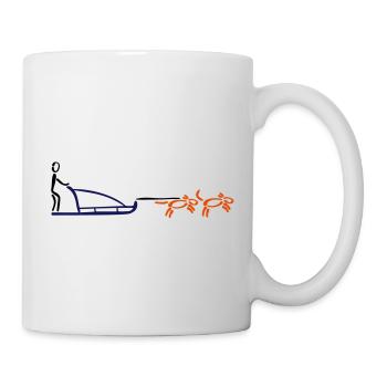 Schlittenhunde - Tasse - Weiß - Rechts