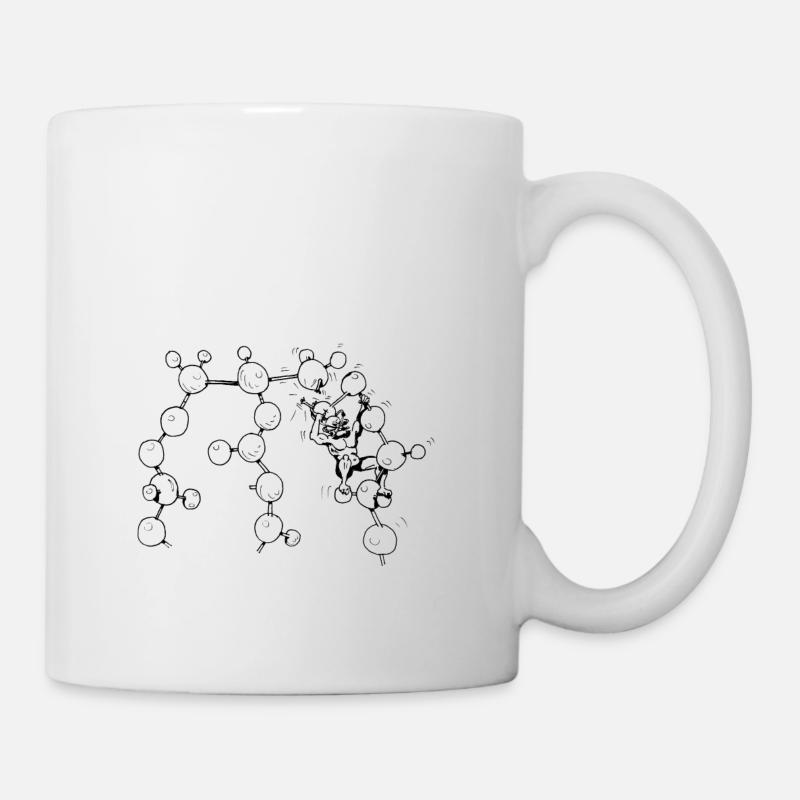 Radical libre vs graisse (triglycéride) - Mug blanc - blanc