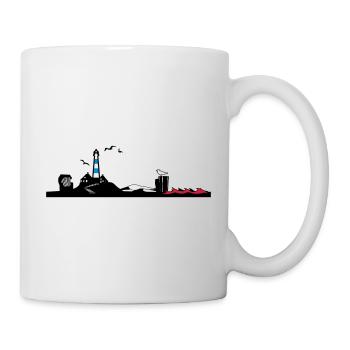 North Sea Silhouette - Mug - white - Right
