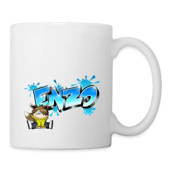 Enzo-Graffiti-Name - Tasse - Weiß - Rechts