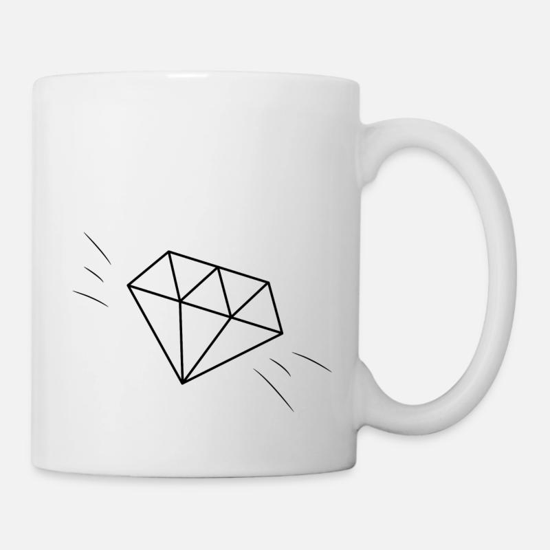 diamant - Mug blanc - blanc