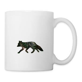 Fuchs Wald - Tasse - Weiß - Rechts