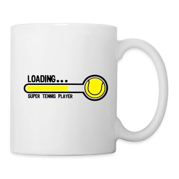 Tennis-Superlade Spieler1 - Tasse - Weiß - Rechts
