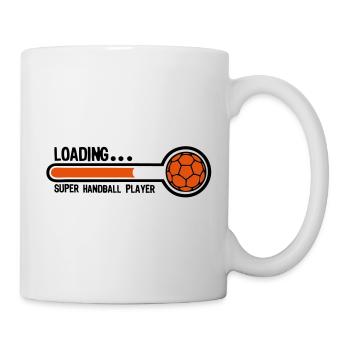 Super Handball-Lade Spieler1 - Tasse - Weiß - Rechts