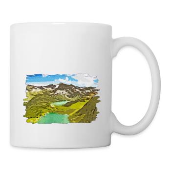 gxp alpine view mountains vector art - Mug - white - Right