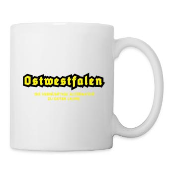 Ostwestfalen Alternative zu guter Laune - Tasse - Weiß - Rechts