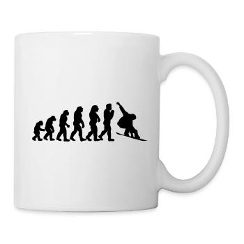 snowboard evolution - Tasse - Weiß - Rechts