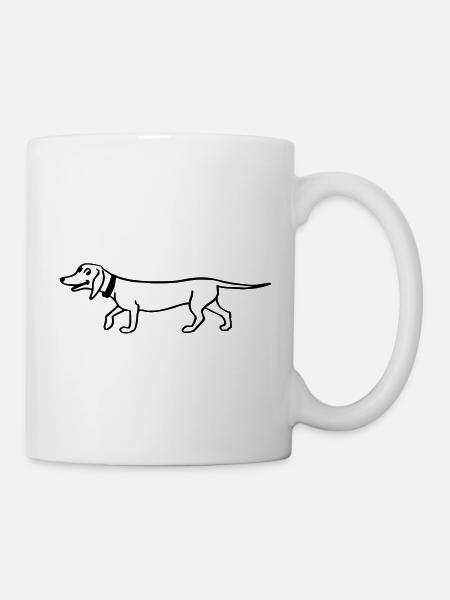 Dackel Teckel - Tasse - Weiß