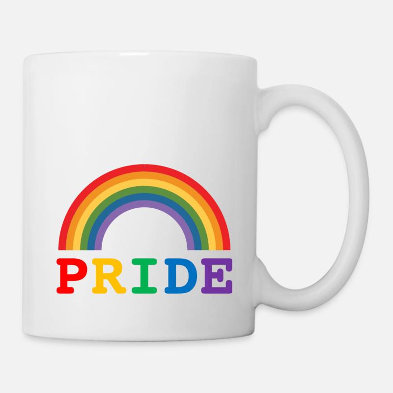 Pride Rainbow | LGBT | arc en ciel - Mug blanc - blanc