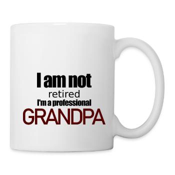 Grand-père professionnel - pas à la retraite - Mug blanc - blanc - Droite