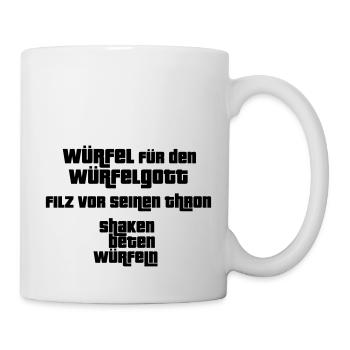 Dice for the dice god - Mug - white - Right