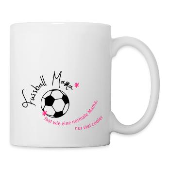 coole Fussballmama - Tasse - Weiß - Rechts