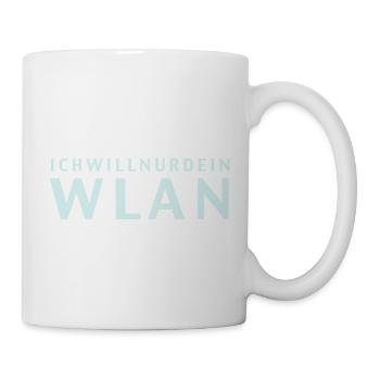 Ich will nur dein Wlan, Internet - Tasse - Weiß - Rechts