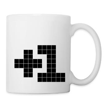 +1 - Tasse - Weiß - Rechts