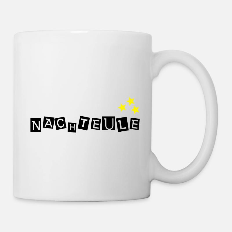Nachteule - Tasse - Weiß