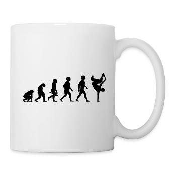 Evolution Breakdance Breaking Breakdancing Hip-Hop - Tasse - Weiß - Rechts