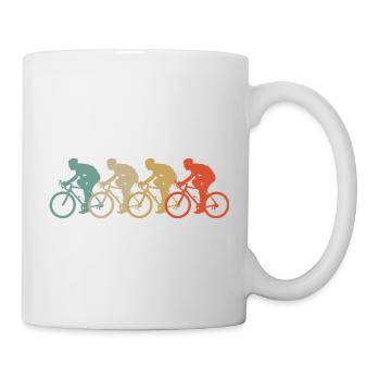 Retro Vintage Style Fahrrad Radsport Zweirad Sport - Tasse - Weiß - Rechts
