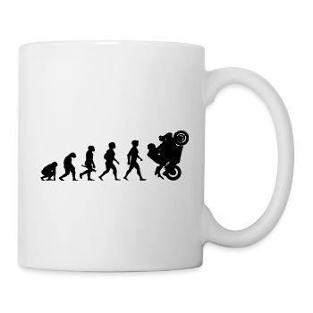Evolution Superbikes Motorrad Biker Rennsport - Tasse - Weiß - Rechts