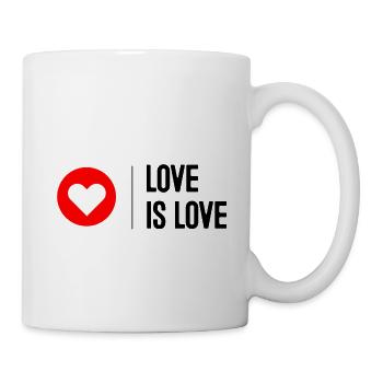 L'amour c'est l'amour - Mug blanc - blanc - Droite