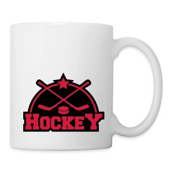 hockey_design_f2 - Tasse - Weiß - Rechts