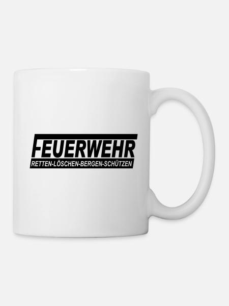 Firefighters Rescue Clear Mountains Protect - Mug - white