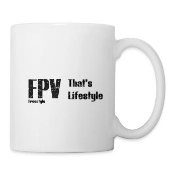 FPV T-Shirt - Tasse - Weiß - Rechts