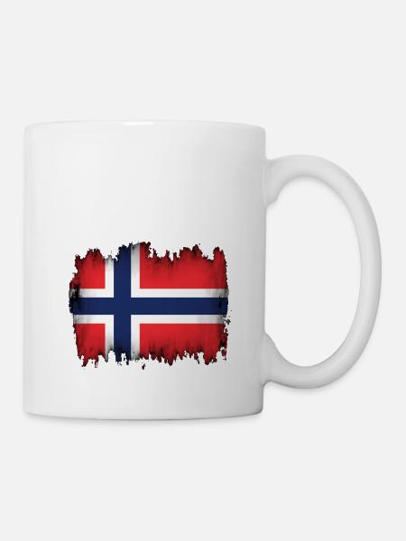 Norwegian flag - Mug - white