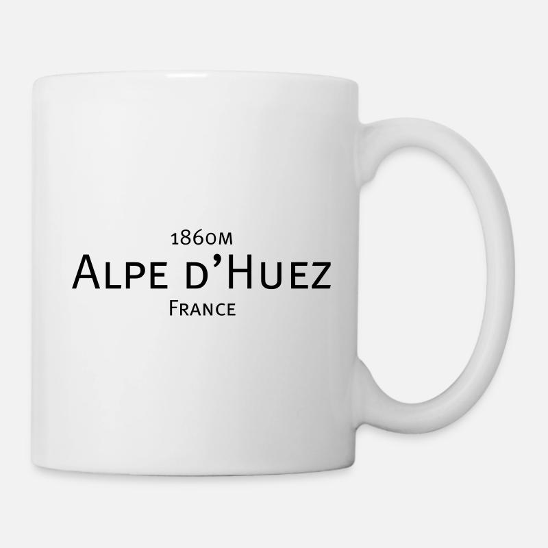 alpe d huez - Tasse - Weiß