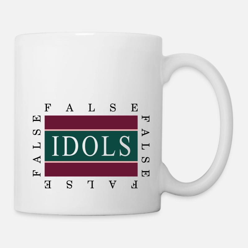 False Idols graphic - Mug - white