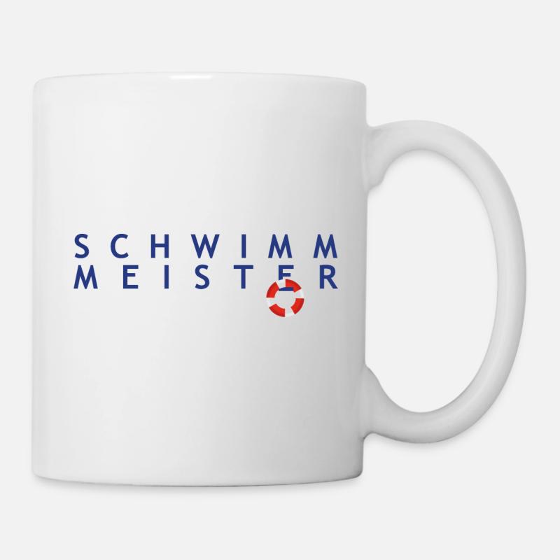 Schwimmmeister 8 - Tasse - Weiß