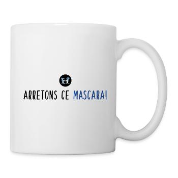 Arretons Diese Mascara - Logo - Schwarz Blau - Tasse - Weiß - Rechts