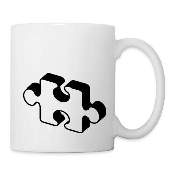 Pièce du puzzle du puzzle - Mug blanc - blanc - Droite