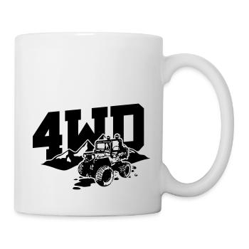 Off Road 4x4 Jeep 6 - Tasse - Weiß - Rechts