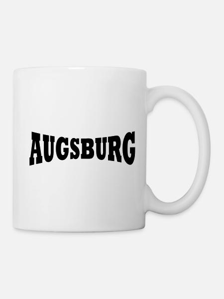 Augsburg Schriftzug - Tasse - Weiß