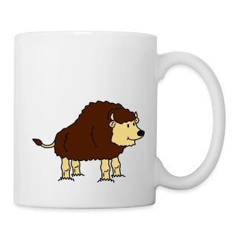 bison - Mug blanc - blanc - Droite