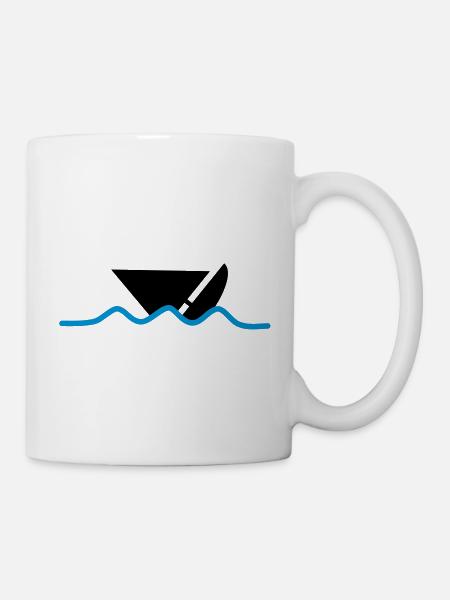 distress_boat - Tasse - Weiß