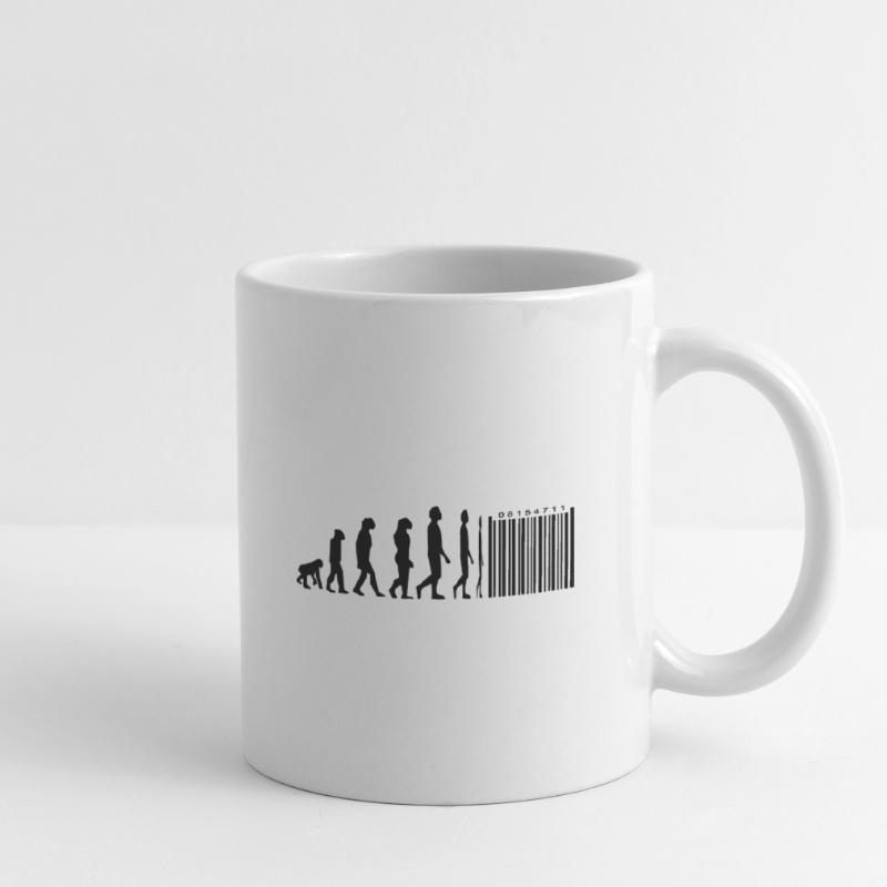 Evolution Strichcode Tasse