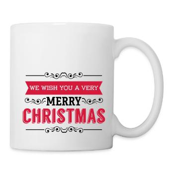 Frohe Weihnachten Weihnachtsgeschenk Santa xmas - Tasse - Weiß - Rechts