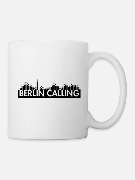 Berlin Calling Shirts - Tasse - Weiß