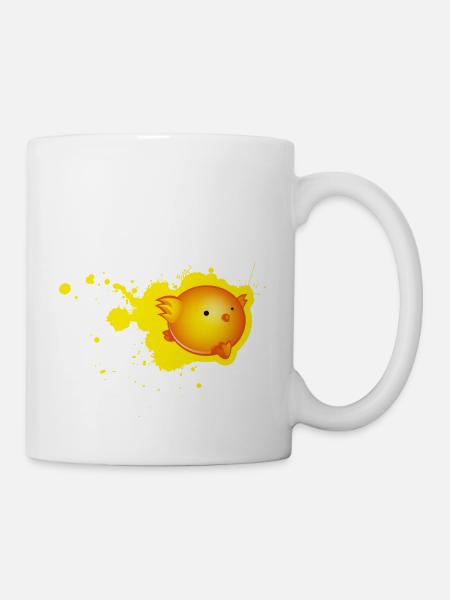 dripping poussin - Mug blanc - blanc