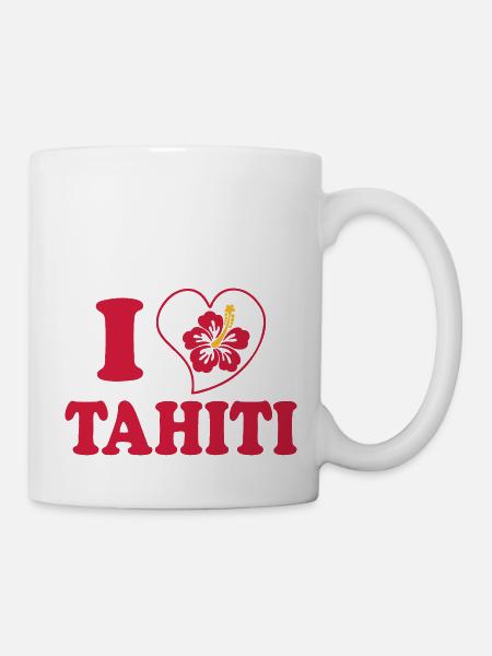 I Love Tahiti - Mug blanc - blanc