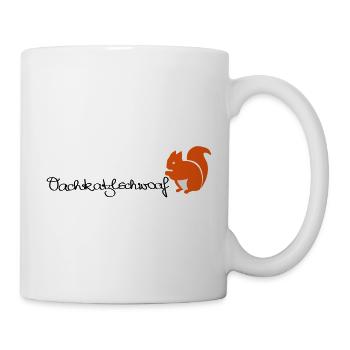 Oachkatzlschwoaf - Eichhörnchen - Eichkätzchen - Tasse - Weiß - Rechts