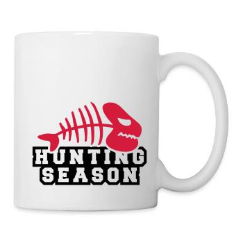 fish_hunting_season_jq2 - Mug blanc - blanc - Droite