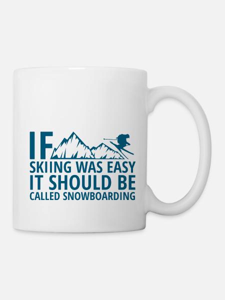 Winter Sports - Ski - Après Ski - Gift - Mug - white