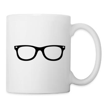 Brille - Tasse - Weiß - Rechts